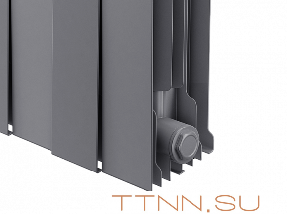 Биметаллический радиатор Royal Thermo Piano Forte 300 /Silver Satin 8 секц.