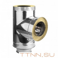 Сэндвич-тройник 90° (оцинк/нерж) (0,8мм) 120х200