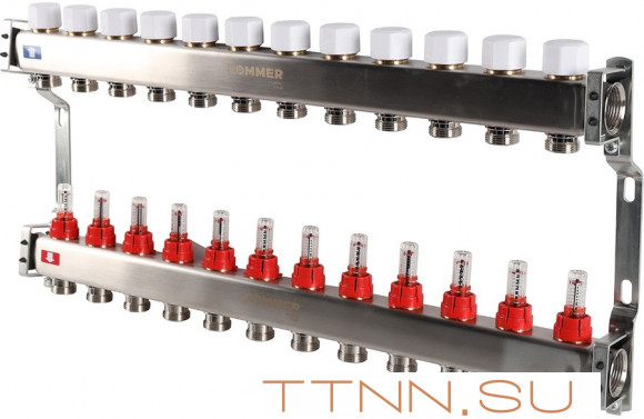 Для отопления Rommer 1"/3/4"x12 с расходомерами (RMS-1200-000012) Для отопления Rommer 1"/3/4"x12 с расходомерами (RMS-1200-000012)