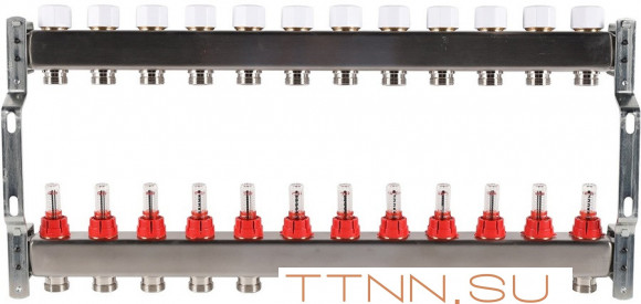 Для отопления Rommer 1"/3/4"x12 с расходомерами (RMS-1200-000012) Для отопления Rommer 1"/3/4"x12 с расходомерами (RMS-1200-000012)