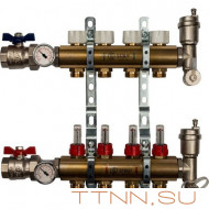 Для отопления STOUT Коллектор регулируемый с расходомерами 1/3/4x4 Для отопления STOUT Коллектор регулируемый с расходомерами 1/3/4x4