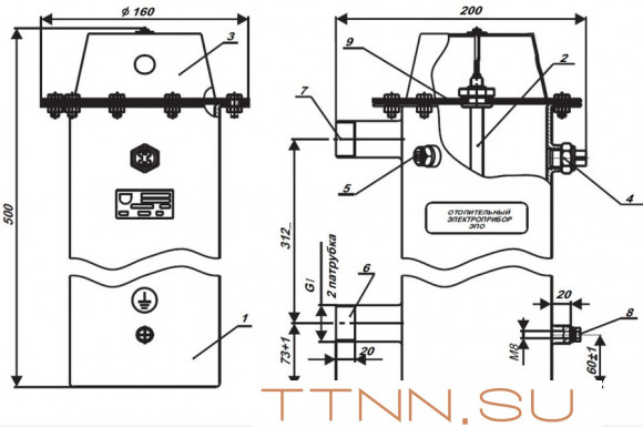 Электрический котел Эван ЭПО-18 (11050)