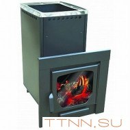 Печь Варвара "Паленица" с контуром, панорамная дверь Печь Варвара "Паленица" с контуром, панорамная дверь