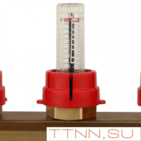 Для отопления STOUT Коллектор регулируемый с расходомерами 1/3/4x5