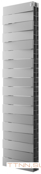 Биметаллический радиатор Royal Thermo PianoForte Tower 300 Silver Satin - 18 секц.