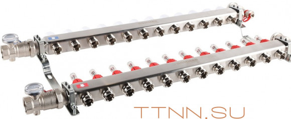 Для отопления Rommer 1"/3/4"x12 с расходомерами (RMS-1210-000012) Для отопления Rommer 1"/3/4"x12 с расходомерами (RMS-1210-000012)