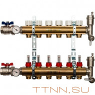 Для отопления STOUT Коллектор регулируемый с расходомерами 1/3/4x6 Для отопления STOUT Коллектор регулируемый с расходомерами 1/3/4x6