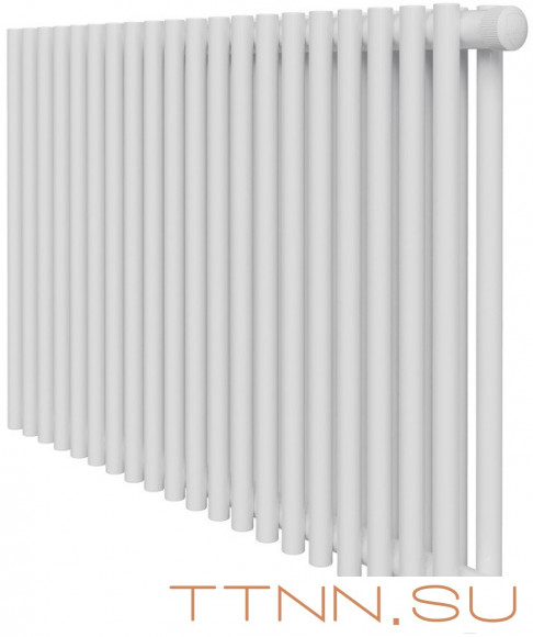 Стальной трубчатый радиатор 2-колончатый Royal Thermo Shift R22 VC2050 - 12 секц. RAL9016, нижнее 1/2