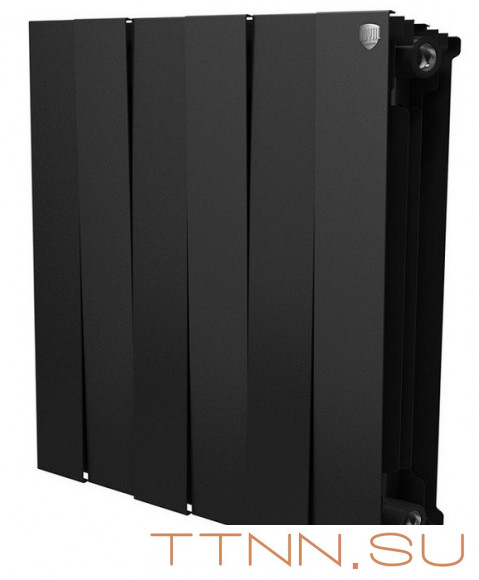 Биметаллический радиатор Royal Thermo Piano Forte 500 Noir Sable 6 секц.