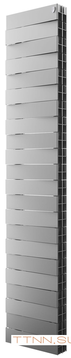 Биметаллический радиатор Royal Thermo PianoForte Tower 300 Silver Satin - 22 секц.