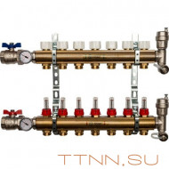 Для отопления STOUT Коллектор регулируемый с расходомерами 1/3/4x7 Для отопления STOUT Коллектор регулируемый с расходомерами 1/3/4x7