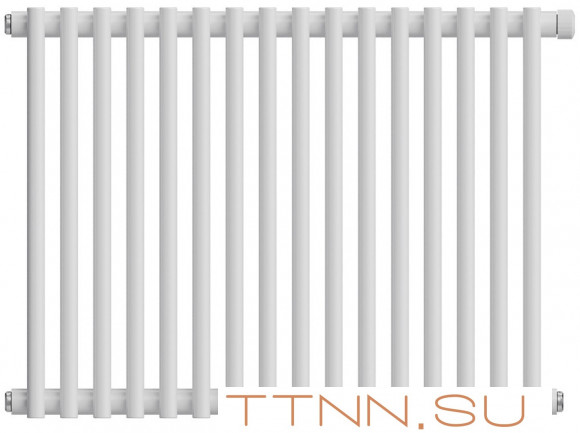Стальной трубчатый радиатор 2-колончатый Royal Thermo Shift R22 VC2050 - 16 секц. RAL9016, нижнее 1/2