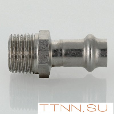 Соединитель из нержавеющей стали с наружной резьбой Valtec 15х1/2"