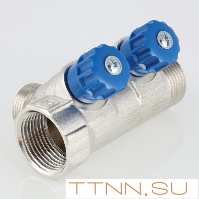 Коллектор с регулировочными вентилями  Valtec 1*3*3/4 VT.560.NE