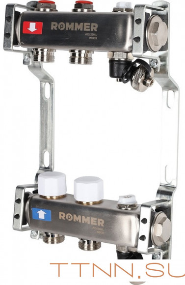 Для отопления Rommer 1"/3/4"x2 с запорными клапанами (RMS-3201-000002) Для отопления Rommer 1"/3/4"x2 с запорными клапанами (RMS-3201-000002)