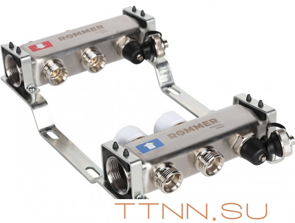 Для отопления Rommer 1"/3/4"x2 с запорными клапанами (RMS-3201-000002) Для отопления Rommer 1"/3/4"x2 с запорными клапанами (RMS-3201-000002)