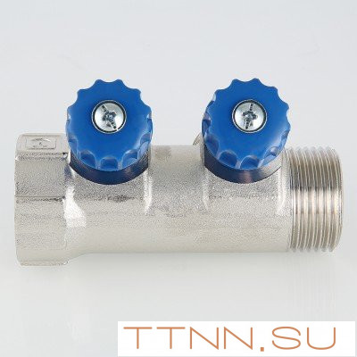 Коллектор с регулировочными вентилями Valtec 1*2*3/4 VT.560.NE