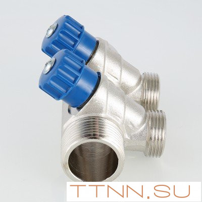 Коллектор с регулировочными вентилями Valtec 1*2*3/4 VT.560.NE