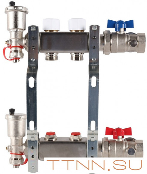 Для отопления Rommer 1"/3/4"x2 с запорными клапанами (RMS-3210-000002) Для отопления Rommer 1"/3/4"x2 с запорными клапанами (RMS-3210-000002)