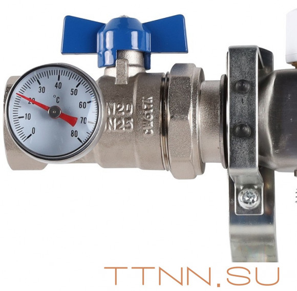 Для отопления Rommer 1"/3/4"x2 с запорными клапанами (RMS-3210-000002) Для отопления Rommer 1"/3/4"x2 с запорными клапанами (RMS-3210-000002)