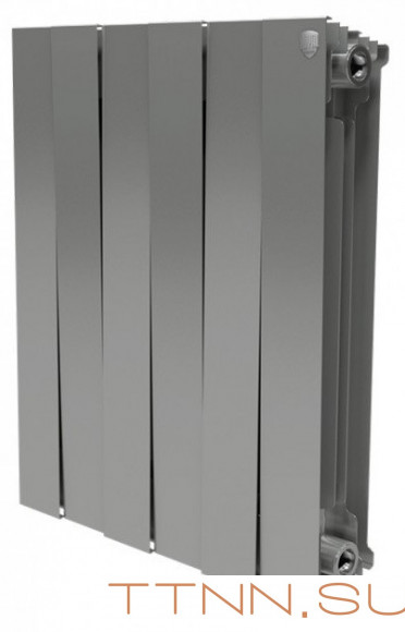 Биметаллический радиатор Royal Thermo Piano Forte 500 Silver Satin 4 секц.