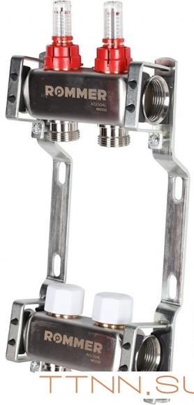 Для отопления Rommer 1"/3/4"x2 с расходомерами (RMS-1200-000002) Для отопления Rommer 1"/3/4"x2 с расходомерами (RMS-1200-000002)