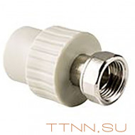 Муфта РосТурПласт с накидной гайкой на метал. штуцере, внутр. резьба 32x1" арт.15827 Муфта РосТурПласт с накидной гайкой на метал. штуцере, внутр. резьба 32x1" арт.15827