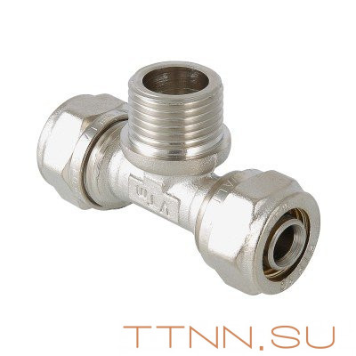 Фитинг обжимной тройник VALTEC VTm.333.N.200420 20x1/2"x20