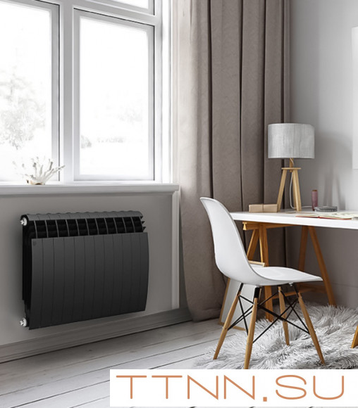 Биметаллический радиатор Royal Thermo BiLiner 350 Noir Sable VR80 - 12 секц.