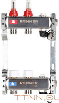 Для отопления Rommer 1"/3/4"x2 с расходомерами (RMS-1201-000002) Для отопления Rommer 1"/3/4"x2 с расходомерами (RMS-1201-000002)