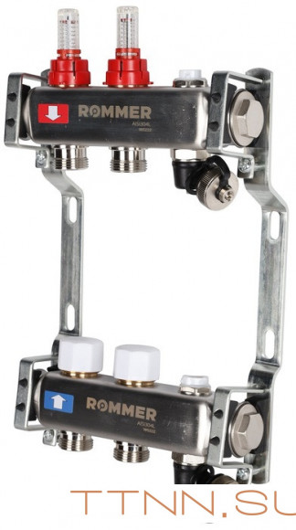 Для отопления Rommer 1"/3/4"x2 с расходомерами (RMS-1201-000002) Для отопления Rommer 1"/3/4"x2 с расходомерами (RMS-1201-000002)