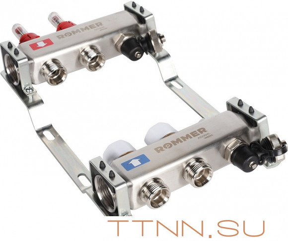 Для отопления Rommer 1"/3/4"x2 с расходомерами (RMS-1201-000002) Для отопления Rommer 1"/3/4"x2 с расходомерами (RMS-1201-000002)