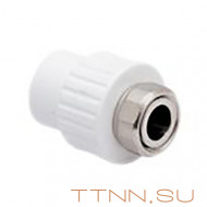 Муфта РосТурПласт с накидной гайкой на метал. штуцере, внутр. резьба 32x1" арт.14619 Муфта РосТурПласт с накидной гайкой на метал. штуцере, внутр. резьба 32x1" арт.14619