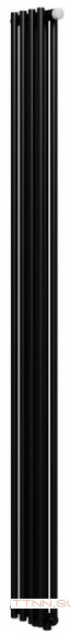 Стальной трубчатый радиатор 2-колончатый Royal Thermo Shift R22 VC2180 - 04 секц. RAL9005m, нижнее 1/2