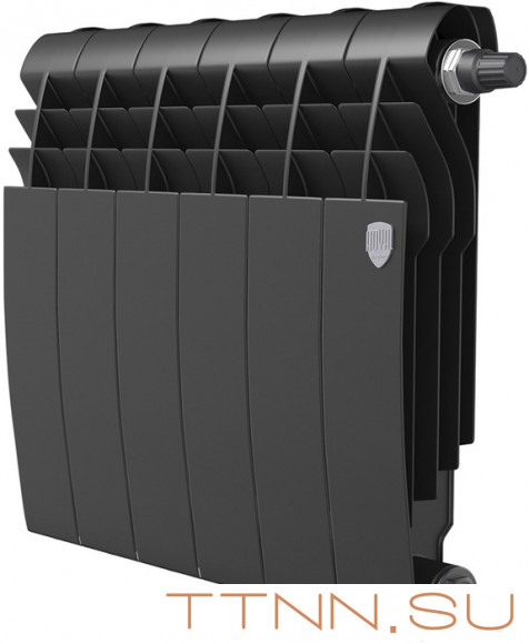 Биметаллический радиатор Royal Thermo BiLiner 350 Noir Sable VR80 - 6 секц.