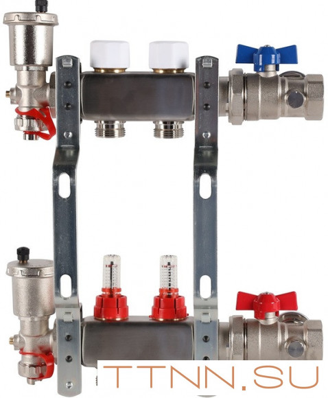 Для отопления Rommer 1"/3/4"x2 с расходомерами (RMS-1210-000002) Для отопления Rommer 1"/3/4"x2 с расходомерами (RMS-1210-000002)