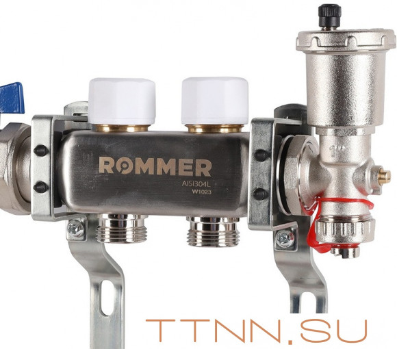 Для отопления Rommer 1"/3/4"x2 с расходомерами (RMS-1210-000002) Для отопления Rommer 1"/3/4"x2 с расходомерами (RMS-1210-000002)