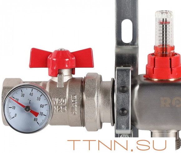 Для отопления Rommer 1"/3/4"x2 с расходомерами (RMS-1210-000002) Для отопления Rommer 1"/3/4"x2 с расходомерами (RMS-1210-000002)