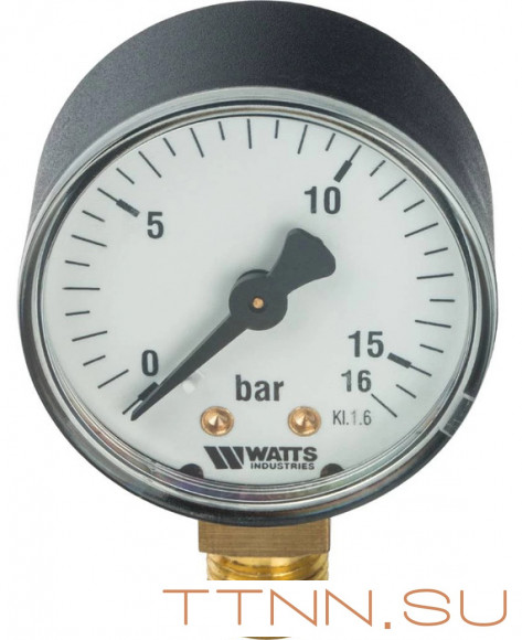 Манометр радиальный Watts F+R200 (MDR) 100/ 16x1/2"
