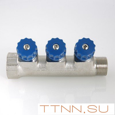Коллектор с регулировочными вентилями и наружной резьбой Valtec 1*4*1/2 VT.560.N