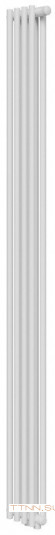 Стальной трубчатый радиатор 2-колончатый Royal Thermo Shift R22 VC2180 - 04 секц. RAL9016, нижнее 1/2