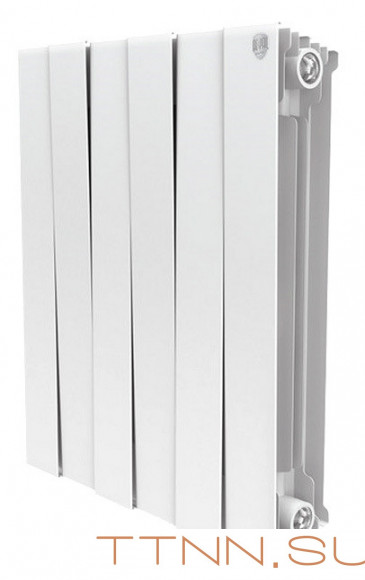 Биметаллический радиатор Royal Thermo Piano Forte 500/Bianco Traffico 10 секц.