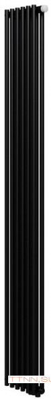 Стальной трубчатый радиатор 2-колончатый Royal Thermo Shift R22 VC2180 - 06 секц. RAL9005m, нижнее 1/2