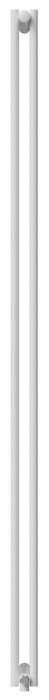 Стальной трубчатый радиатор 2-колончатый Royal Thermo Shift R22 VC2180 - 06 секц. RAL9016, нижнее 1/2