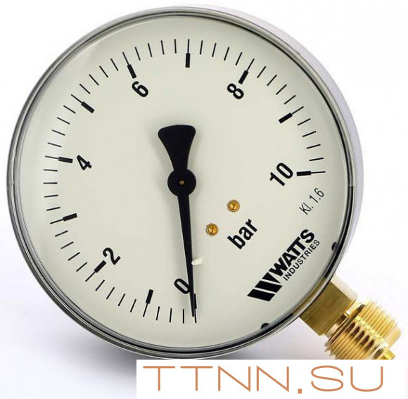 Манометр радиальный Watts F+R200 (MDR) 50/ 10x1/4"