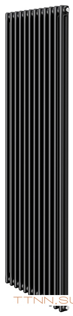 Стальной трубчатый радиатор 2-колончатый Royal Thermo Insignia C2180 - 12 секц. RAL9005m, боковое 1/2