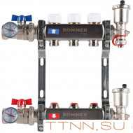 Для отопления Rommer 1"/3/4"x3 с запорными клапанами (RMS-3210-000003) Для отопления Rommer 1"/3/4"x3 с запорными клапанами (RMS-3210-000003)
