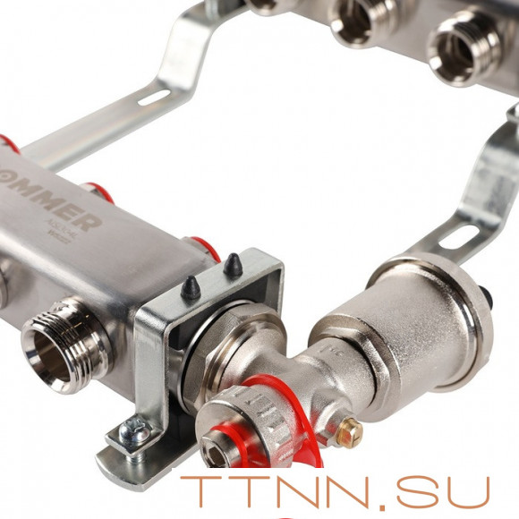 Для отопления Rommer 1"/3/4"x3 с запорными клапанами (RMS-3210-000003) Для отопления Rommer 1"/3/4"x3 с запорными клапанами (RMS-3210-000003)