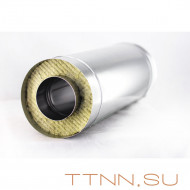 Сэндвич труба дымохода 1 метр нержавейка 1 мм / оцинковка 0,5 мм 140 (внутри) / 220 (снаружи), AISI-430, Керамическая вата (СуперВул) Сэндвич труба дымохода 1 метр нержавейка 1 мм / оцинковка 0,5 мм 140 (внутри) / 220 (снаружи), AISI-430, Керамическая вата (СуперВул)