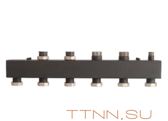 Стальной распределительный коллектор Rommer 3 контура 1х11/4 Стальной распределительный коллектор Rommer 3 контура 1х11/4